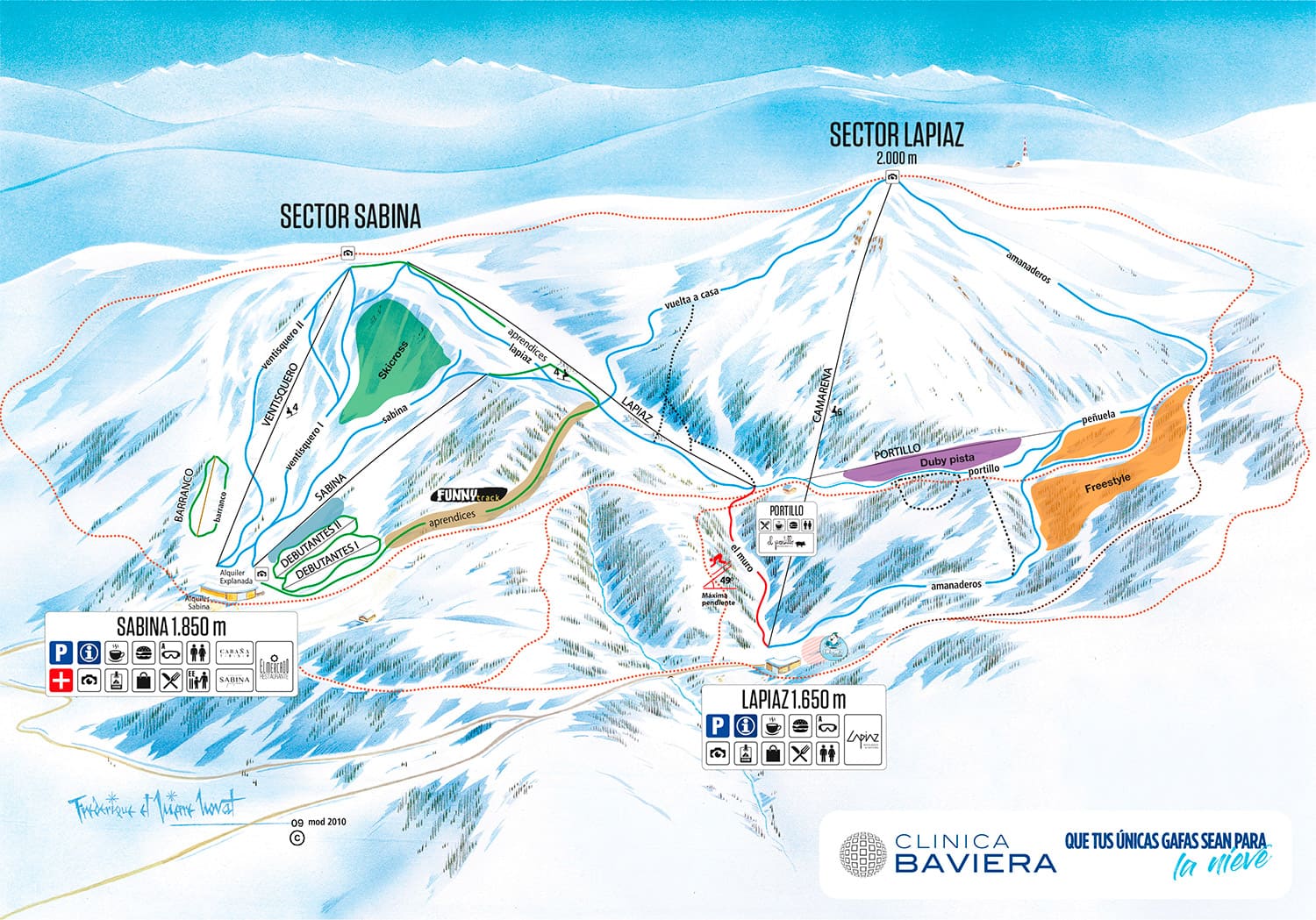 Mapa pistas de esquí | Estación de esuí Javalambre-Valdelinares