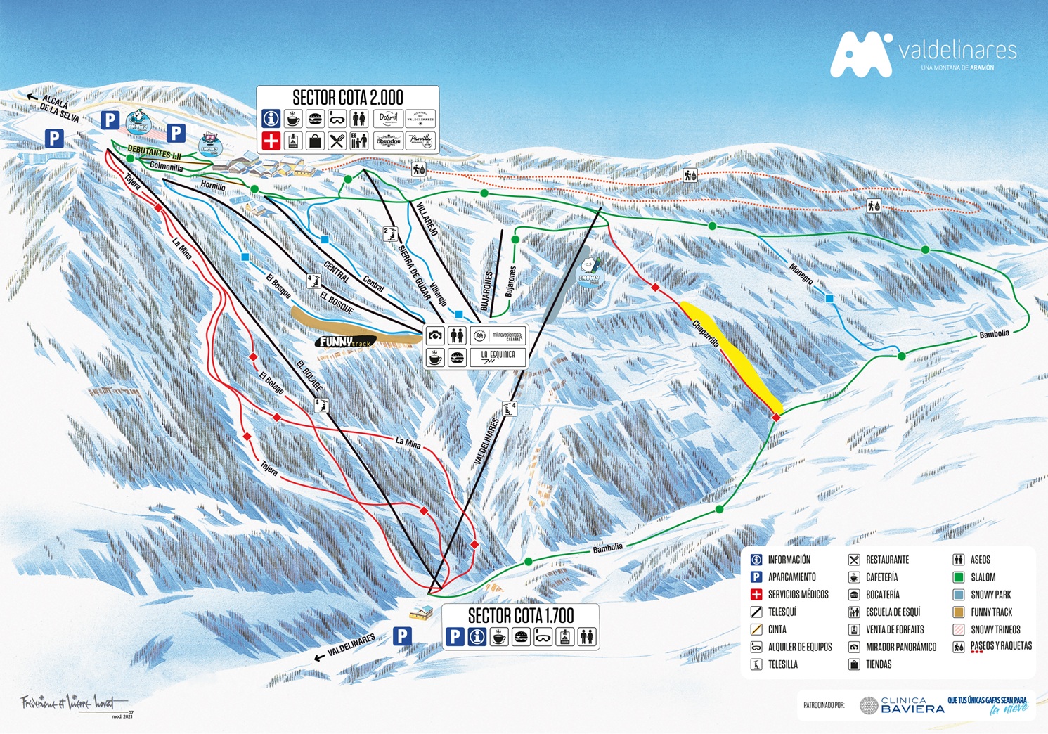 plano de pistas formigal panticosa