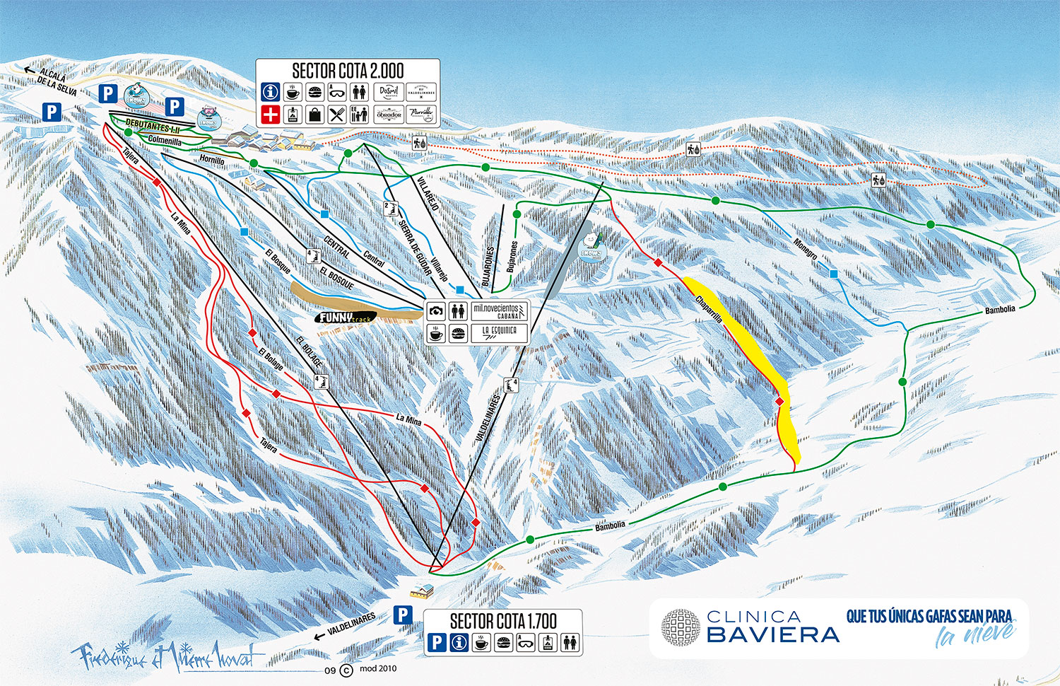 plano de pistas formigal panticosa